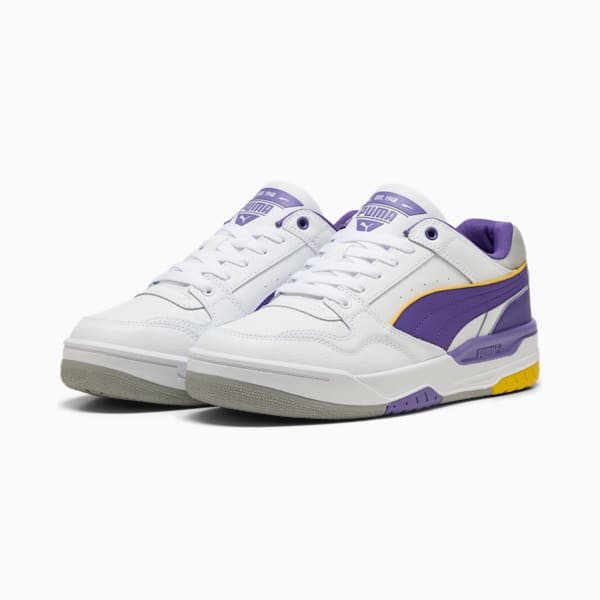 Tenis Rebound Retro, PUMA White-Team Violet-Yellow Sizzle, large-MEX