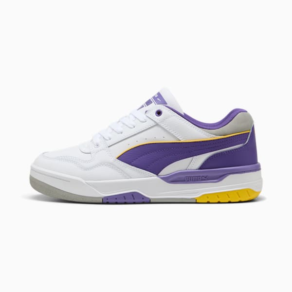 Tenis Rebound Retro, PUMA White-Team Violet-Yellow Sizzle, large-MEX