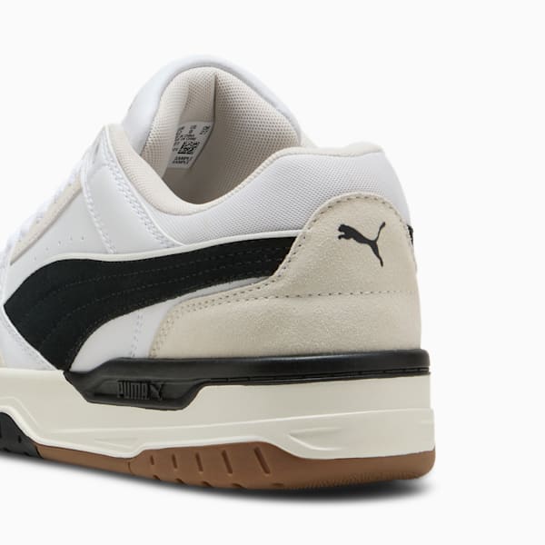 Rebound Retro Sneakers Unisex, PUMA White-PUMA Black-Feather Gray, large-MEX