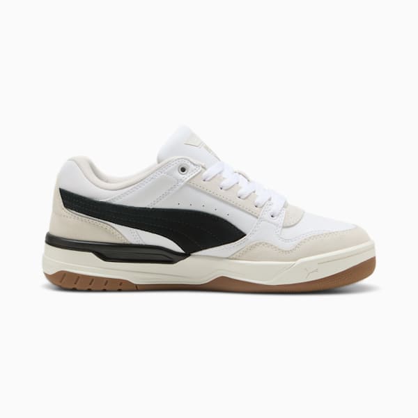Rebound Retro Sneakers Unisex, PUMA White-PUMA Black-Feather Gray, large-MEX