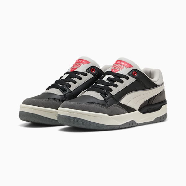 Zapatillas Rebound Retro Gamuza, PUMA Black-Cool Dark Gray-For All Time Red, large-ARG