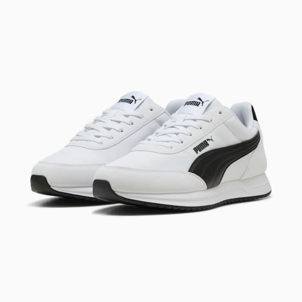 R78 Lightwind Sneakers Unisex, PUMA White-PUMA Black, large-ZAF