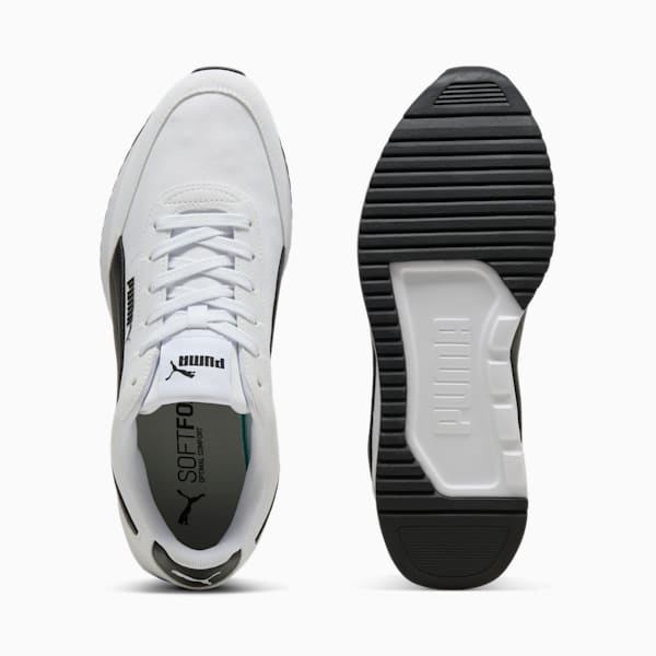 R78 Lightwind Sneakers Unisex, PUMA White-PUMA Black, large-ZAF