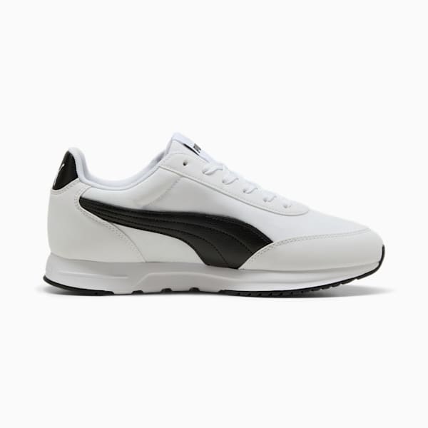 R78 Lightwind Sneakers Unisex, PUMA White-PUMA Black, large-ZAF