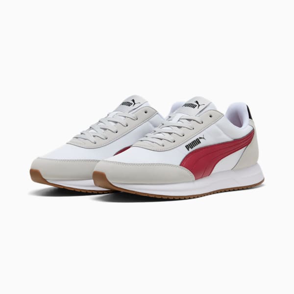 R78 Lightwind Sneakers Unisex, Cool Light Gray-Dark Crimson-PUMA White, large-ZAF