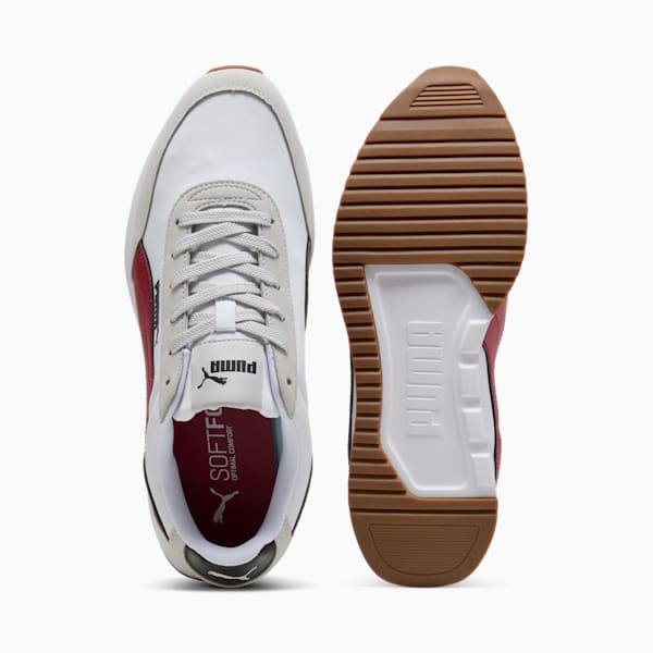 R78 Lightwind Sneakers Unisex, Cool Light Gray-Dark Crimson-PUMA White, large-ZAF