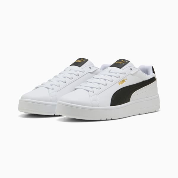 Court Classico Sneakers Unisex, PUMA White-PUMA Black-PUMA Gold, large-ZAF