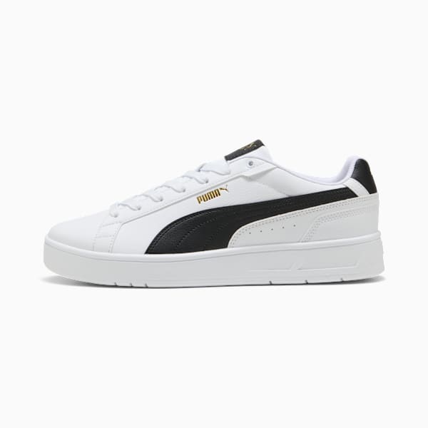 Court Classico Sneakers Unisex, PUMA White-PUMA Black-PUMA Gold, large-ZAF
