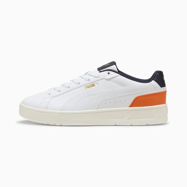 Court Classico Sneakers Unisex, PUMA White-PUMA White-New Navy, large-ZAF