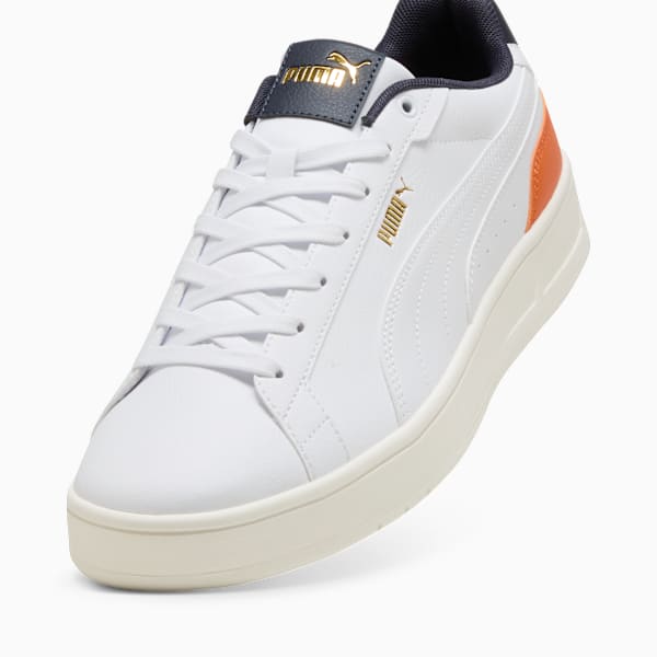 Court Classico Sneakers Unisex, PUMA White-PUMA White-New Navy, large-ZAF