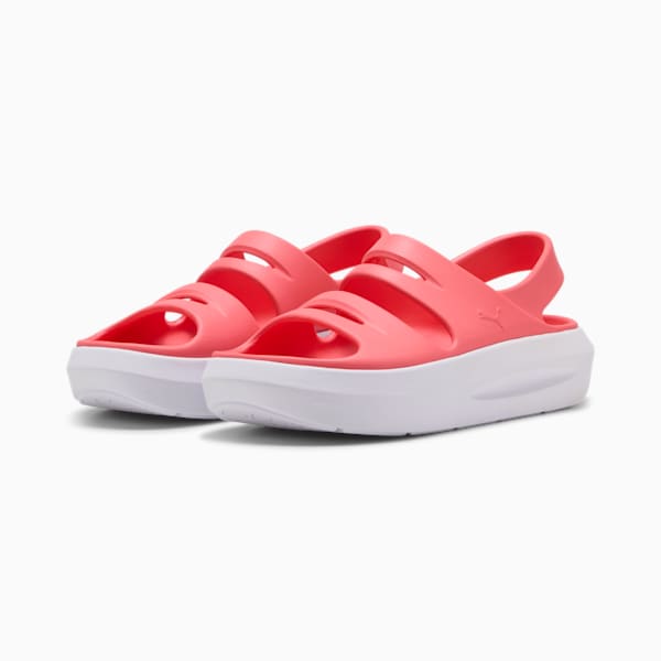 PUMA Flatter Sandals Women, Peach Frost-PUMA White, large-ZAF