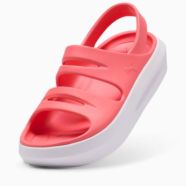PUMA Flatter Sandals Women, Peach Frost-PUMA White, large-ZAF