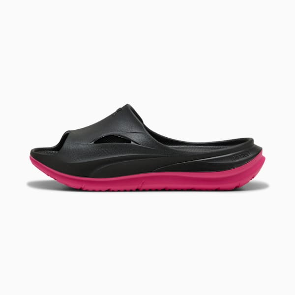 SOFTRIDE ZeroG Slides Unisex, PUMA Black-Glowing Pink, large-MEX