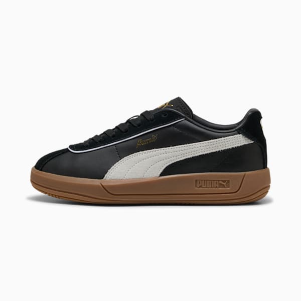 Zapatillas PUMA Club Klassika para mujer, PUMA Black-PUMA White-PUMA Gold, large-ARG