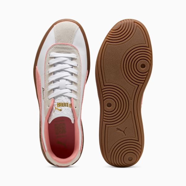 PUMA Club Klassika Sneakers Women, PUMA White-Pink Fruit-Vapor Gray, large-ZAF