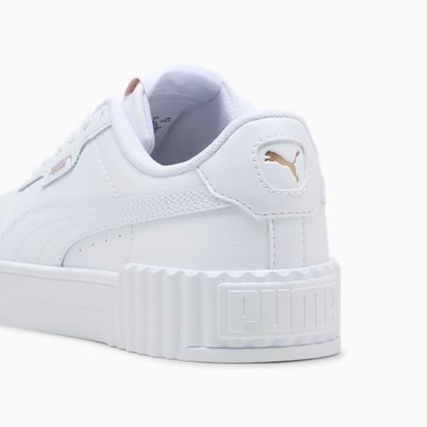 Carina 3.0 Sneakers Women, PUMA White-PUMA Gold, large-ZAF