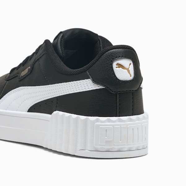 Zapatillas Carina 3.0 para mujer, PUMA Black-PUMA White-PUMA Gold, large-ARG