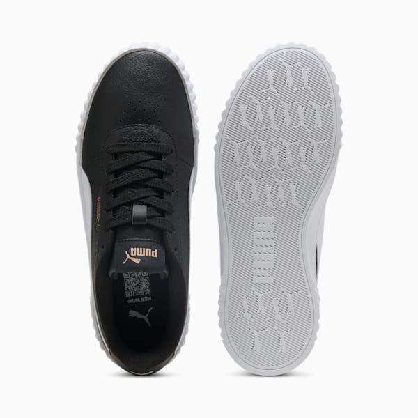 Zapatillas Carina 3.0 para mujer, PUMA Black-PUMA White-PUMA Gold, large-ARG