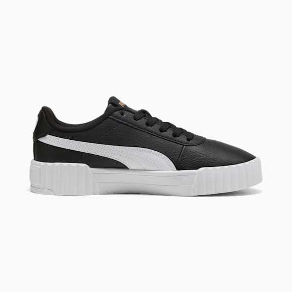 Zapatillas Carina 3.0 para mujer, PUMA Black-PUMA White-PUMA Gold, large-ARG