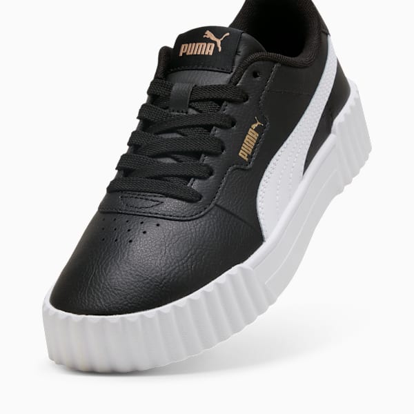 Carina 3.0 Sneakers Women, PUMA Black-PUMA White-PUMA Gold, large-ZAF