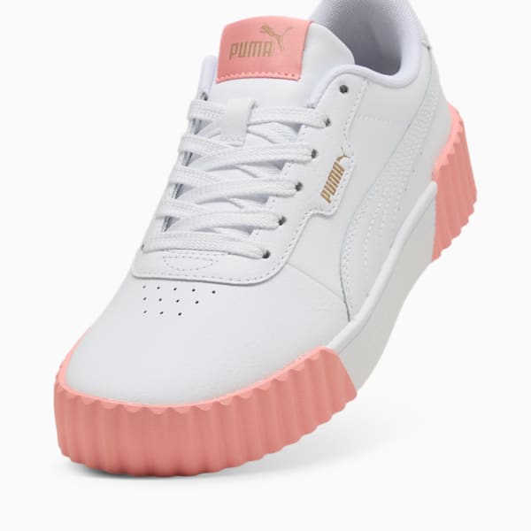 Carina 3.0 Sneakers Women, PUMA White-Pink Fruit-PUMA Gold, large-MEX