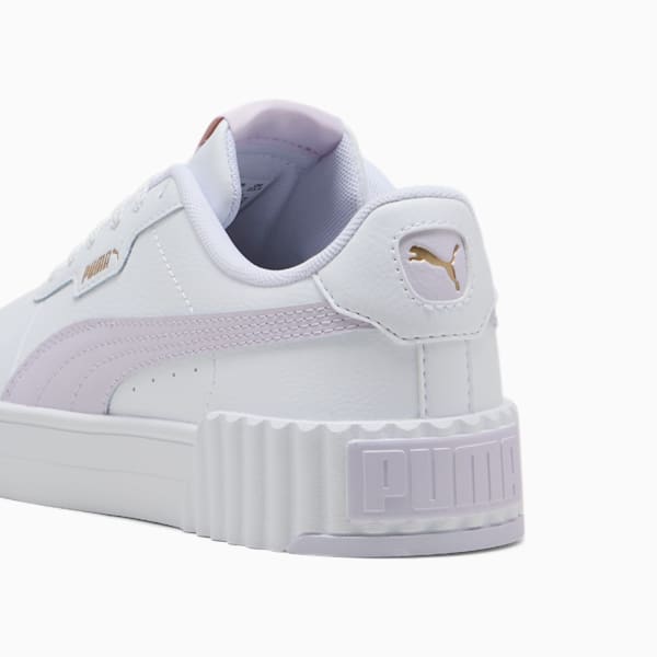 Carina 3.0 Sneakers Women, PUMA White-Lilac Frost-PUMA Gold, large-MEX