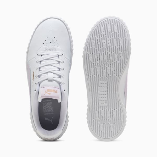Carina 3.0 Sneakers Women, PUMA White-Lilac Frost-PUMA Gold, large-MEX