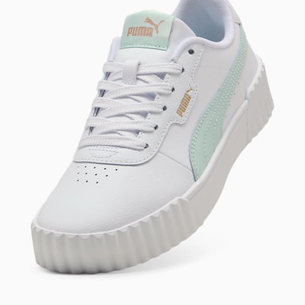 Carina 3.0 Sneakers Women, PUMA White-Peaceful Blue-PUMA Gold, large-MEX