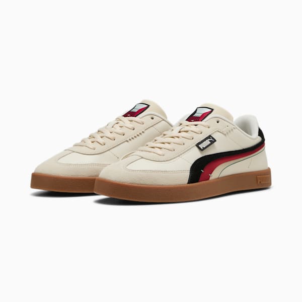 PUMA Club II Era Greenside Sneakers Unisex, Alpine Snow-PUMA Black-Dark Crimson, large-ZAF