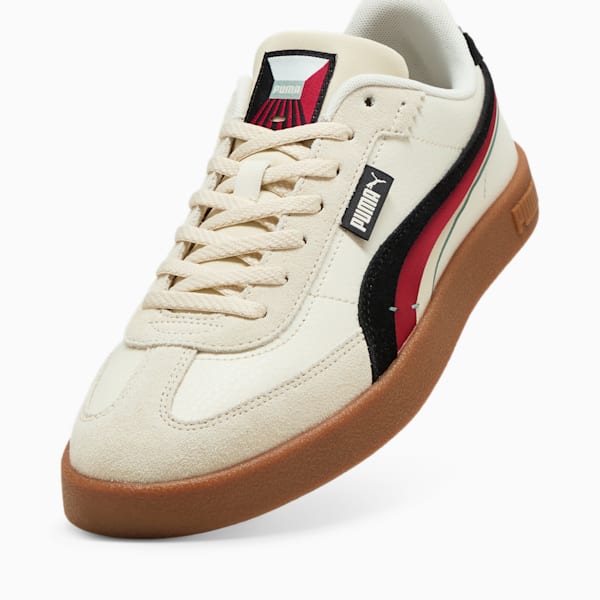 PUMA Club II Era Greenside Sneakers Unisex, Alpine Snow-PUMA Black-Dark Crimson, large-ZAF