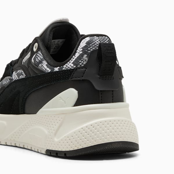R78 Disrupt Snake Chic Sneakers Women, PUMA Black-PUMA White-Puma Aged Silver, large-ZAF