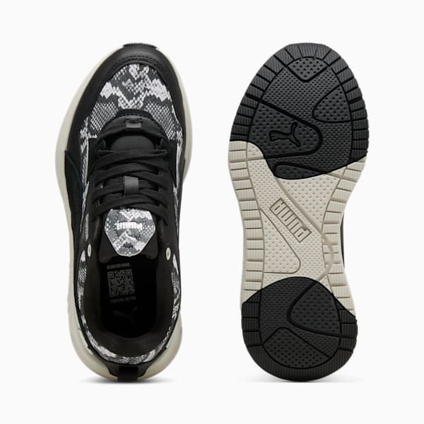 R78 Disrupt Snake Chic Sneakers Women, PUMA Black-PUMA White-Puma Aged Silver, large-ZAF
