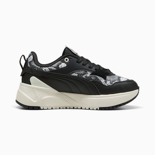 R78 Disrupt Snake Chic Sneakers Women, PUMA Black-PUMA White-Puma Aged Silver, large-ZAF