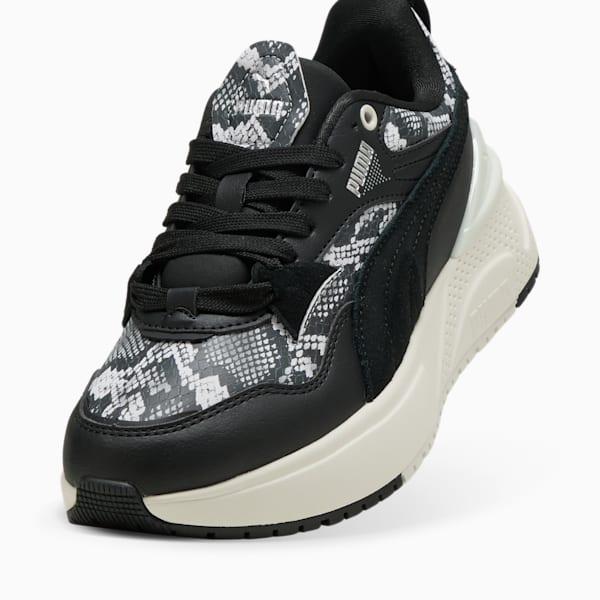 R78 Disrupt Snake Chic Sneakers Women, PUMA Black-PUMA White-Puma Aged Silver, large-ZAF