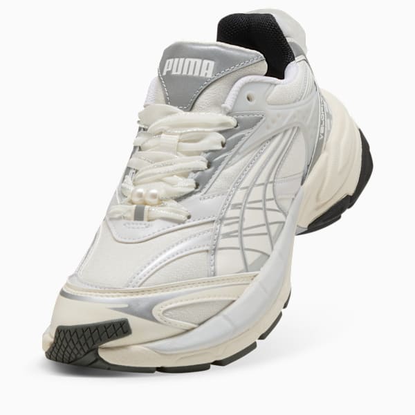 Velophasis Glam Athletics Women, Warm White-Feather Gray, large-ZAF