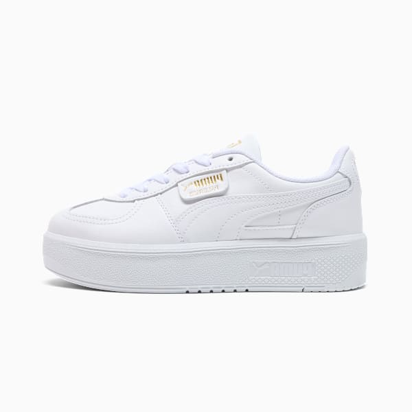 Palermo Elevata Leather Sneakers Women, PUMA White, large-MEX