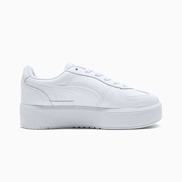 Palermo Elevata Leather Sneakers Women, PUMA White, large-MEX