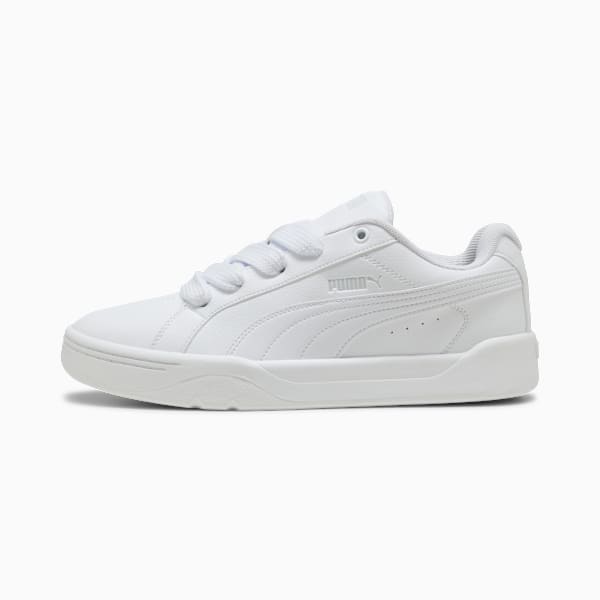 Park Lifestyle Easy Sneakers Unisex, PUMA White-PUMA White-Feather Gray, large-ZAF