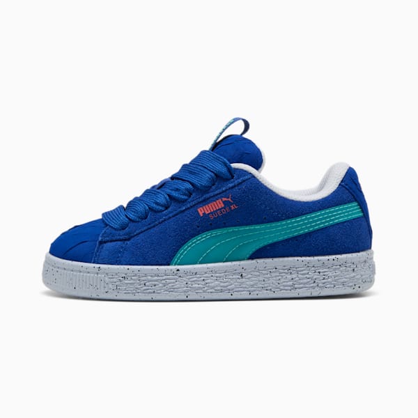 Tenis Suede XL Parachute Landing para niños, Vivid Blue-Aquatic, large-MEX