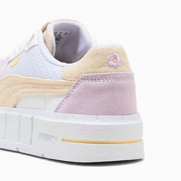 Cali Court Summer Feels Sneakers Youth, PUMA White-Alpine Snow-Lilac Frost, large-ZAF