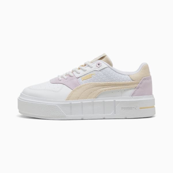 Cali Court Summer Feels Sneakers Youth, PUMA White-Alpine Snow-Lilac Frost, large-ZAF