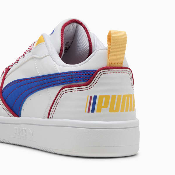 Puma Rebound V6 Lo Starblitz Sneakers Youth, PUMA White-Vivid Blue-Port, large-ZAF