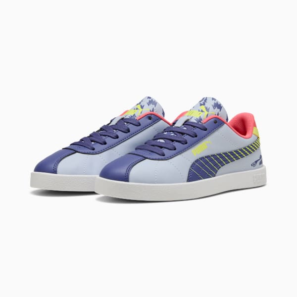 PUMA Club II Poised 2 Race Sneakers Youth, Cool Weather-Blue Crystal-Lemon Sherbert, large-ZAF