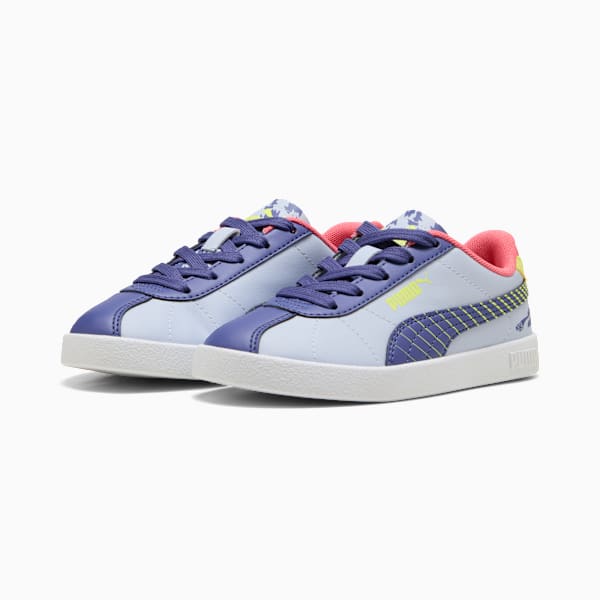 PUMA Club II Poised 2 Race Sneakers Kids, Cool Weather-Blue Crystal-Lemon Sherbert, large-ZAF