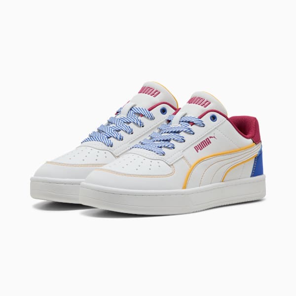 Caven 2.0 Starblitz Sneakers Youth, PUMA White-Vivid Blue-Port, large-ZAF