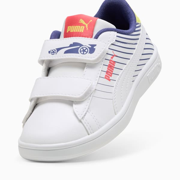 Smash 3.0 Poised 2 Race Sneakers Kids, PUMA White-Blue Crystal-Lemon Sherbert, large-ZAF