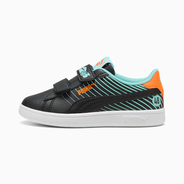 Smash 3.0 Poised 2 Race Sneakers Kids, PUMA Black-Safe Lake, large-ZAF