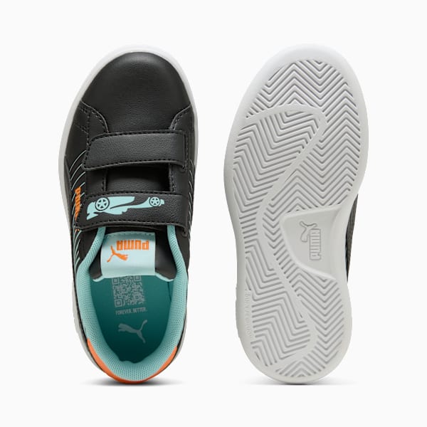 Smash 3.0 Poised 2 Race Sneakers Kids, PUMA Black-Safe Lake, large-ZAF