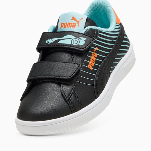 Smash 3.0 Poised 2 Race Sneakers Kids, PUMA Black-Safe Lake, large-ZAF