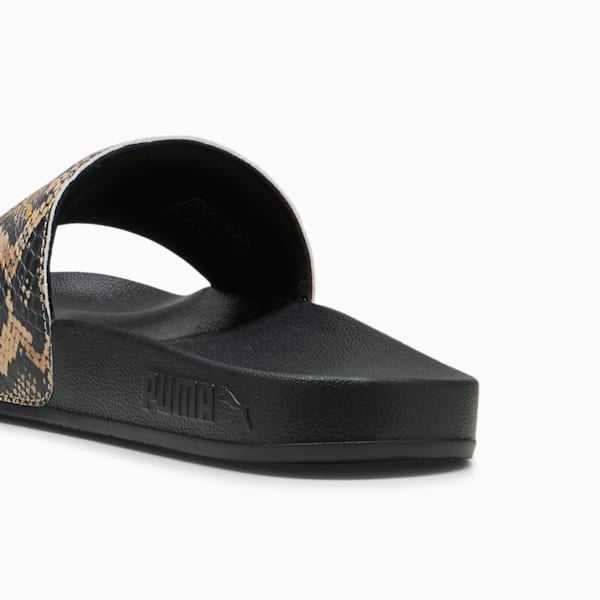 Sandalias Leadcat 2.0 Snake Chic para mujer, PUMA Black-Gold, large-MEX
